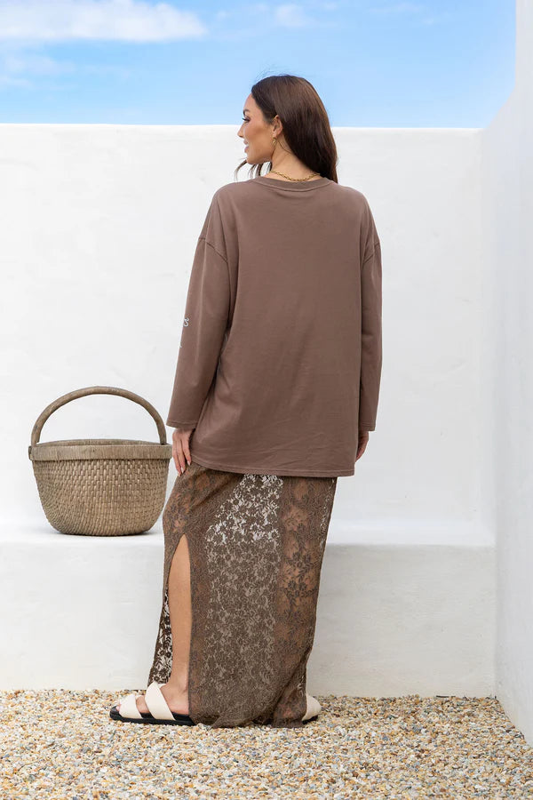 Vroom Long Sleeve Top by Peach and Parla