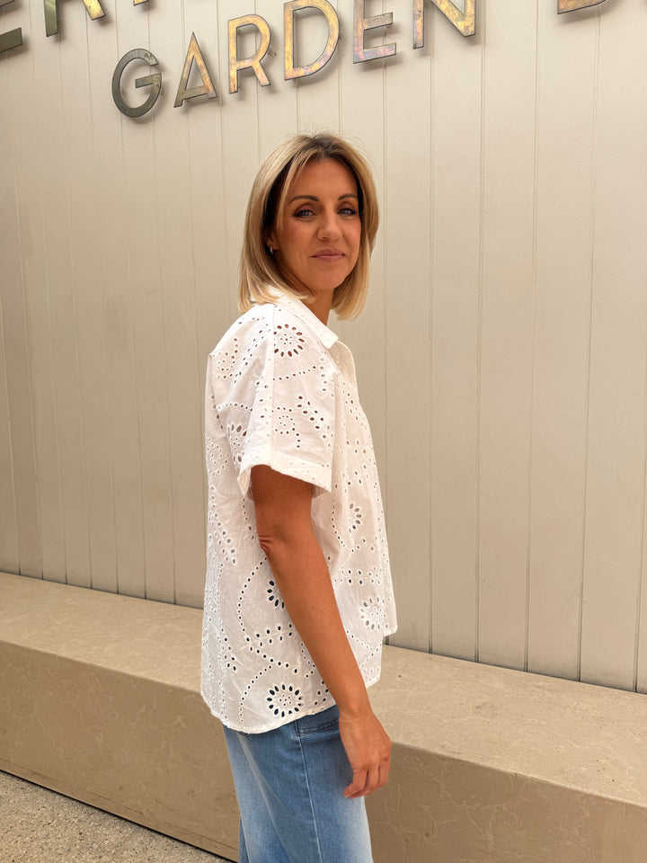 Kasey Broderie Shirt