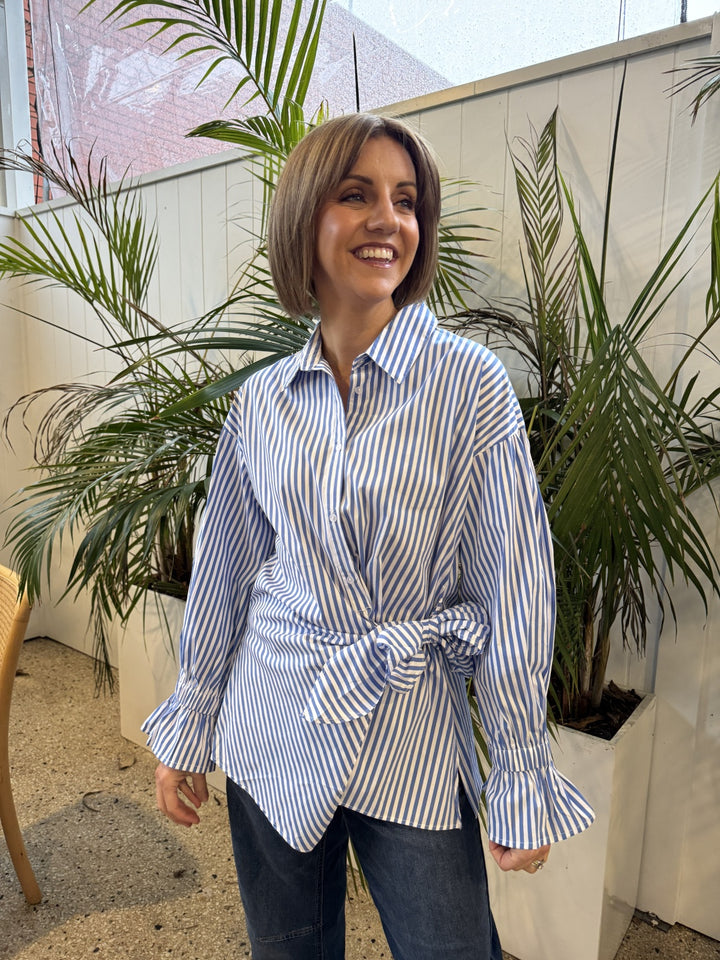 Taulah Shirt Blue Stripe