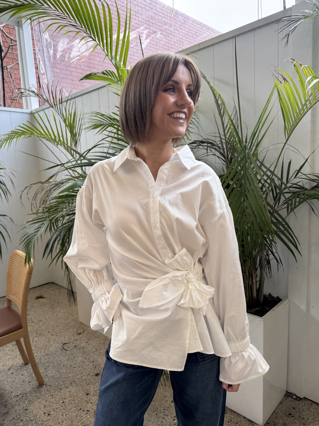 BTL The Label Taulah Shirt in White