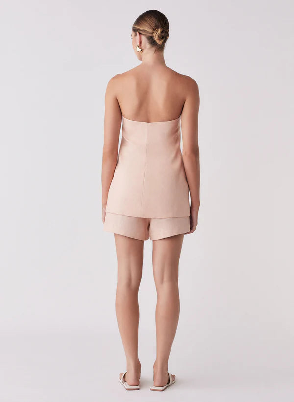 Esmaee Portsea Bandeau Top in Peach