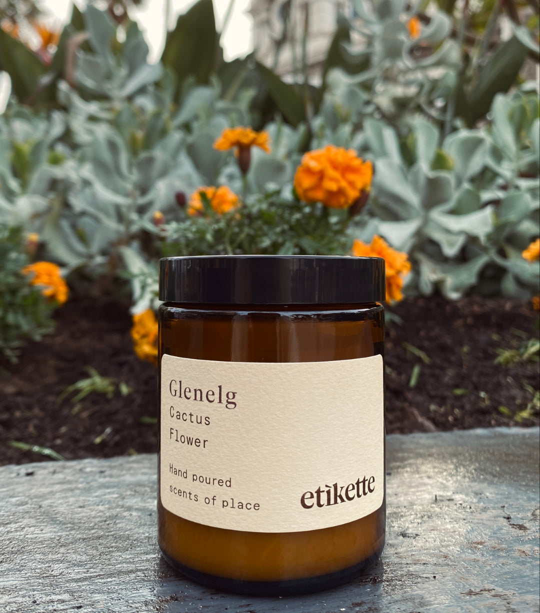 etikette candles cactus flower 175 ml jar