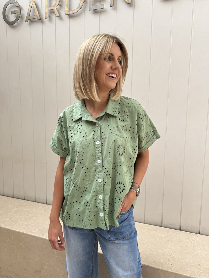 Kasey Broderie Shirt