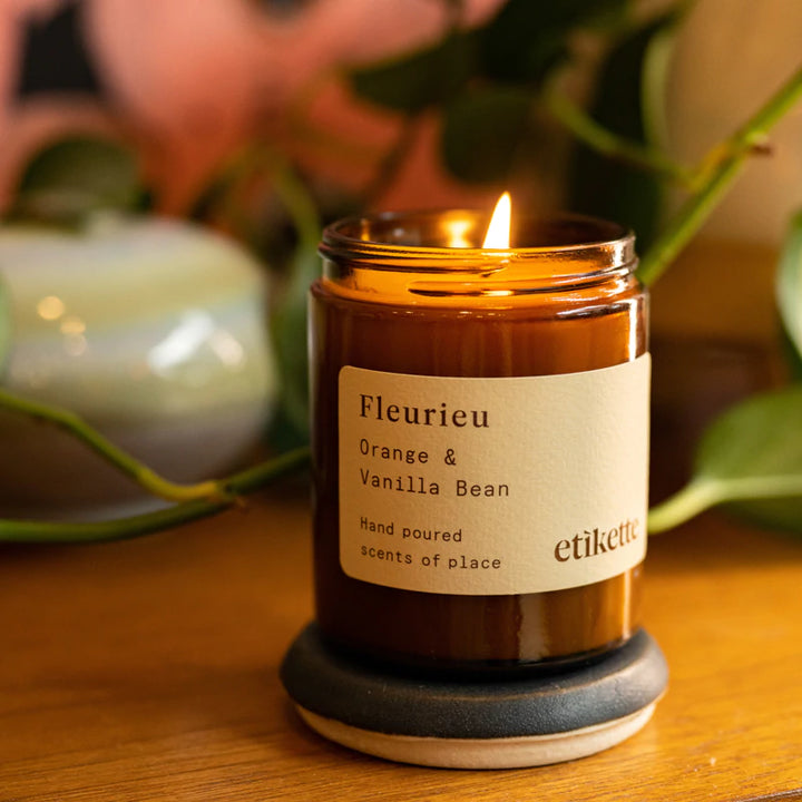 etikette candles fleurieu candle