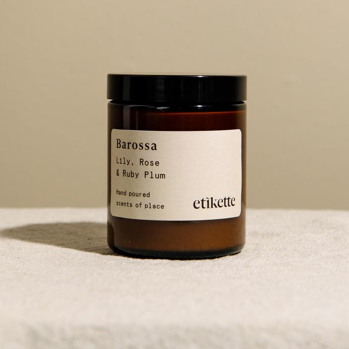 barossa candle by etikette candles 175 ml