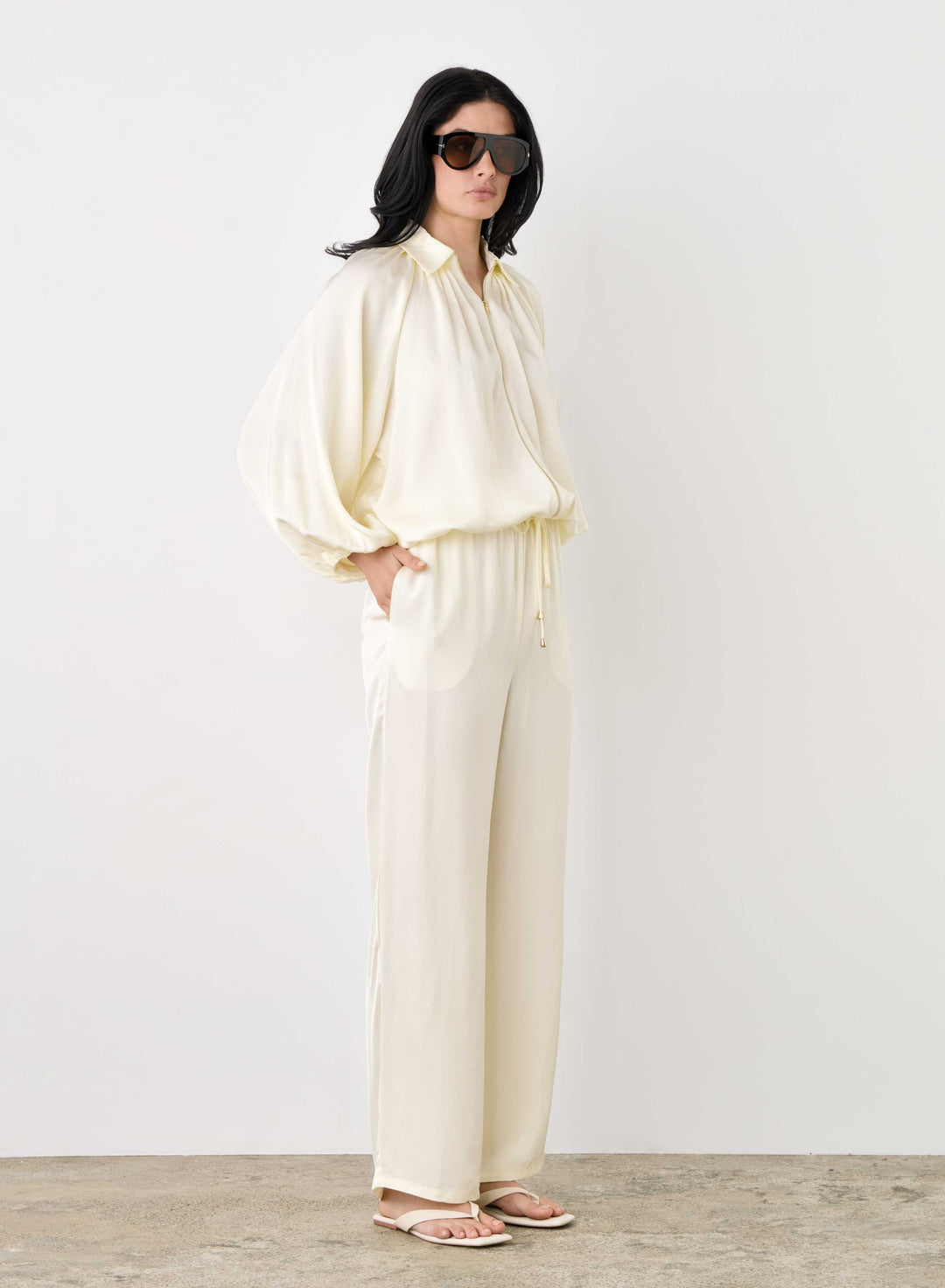 Mercer Bomber Jacket / Ivory