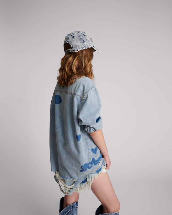 Hendrixe Patched Everyday Denim Shirt from One Teaspoon