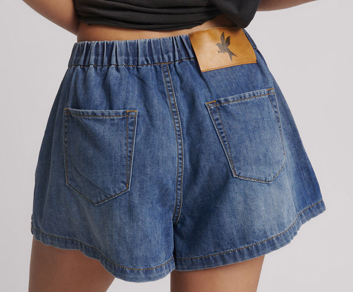 One Teaspoon Blue Love Denim Shorts