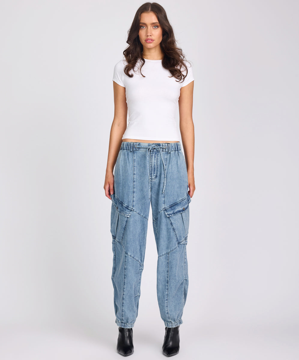 Johnny Blue Denim Flight Pants