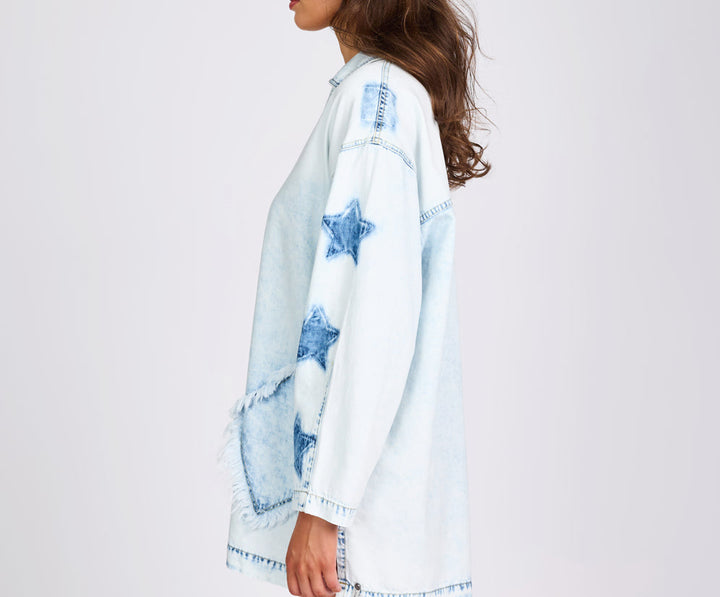 Le Captain Star Pullover Shirt Dress by One Teaspoon