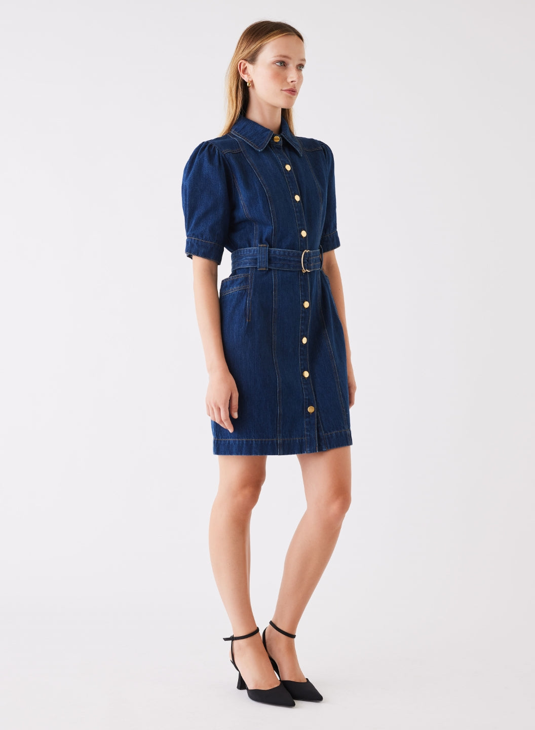 Podium Denim Dress by Esmaee