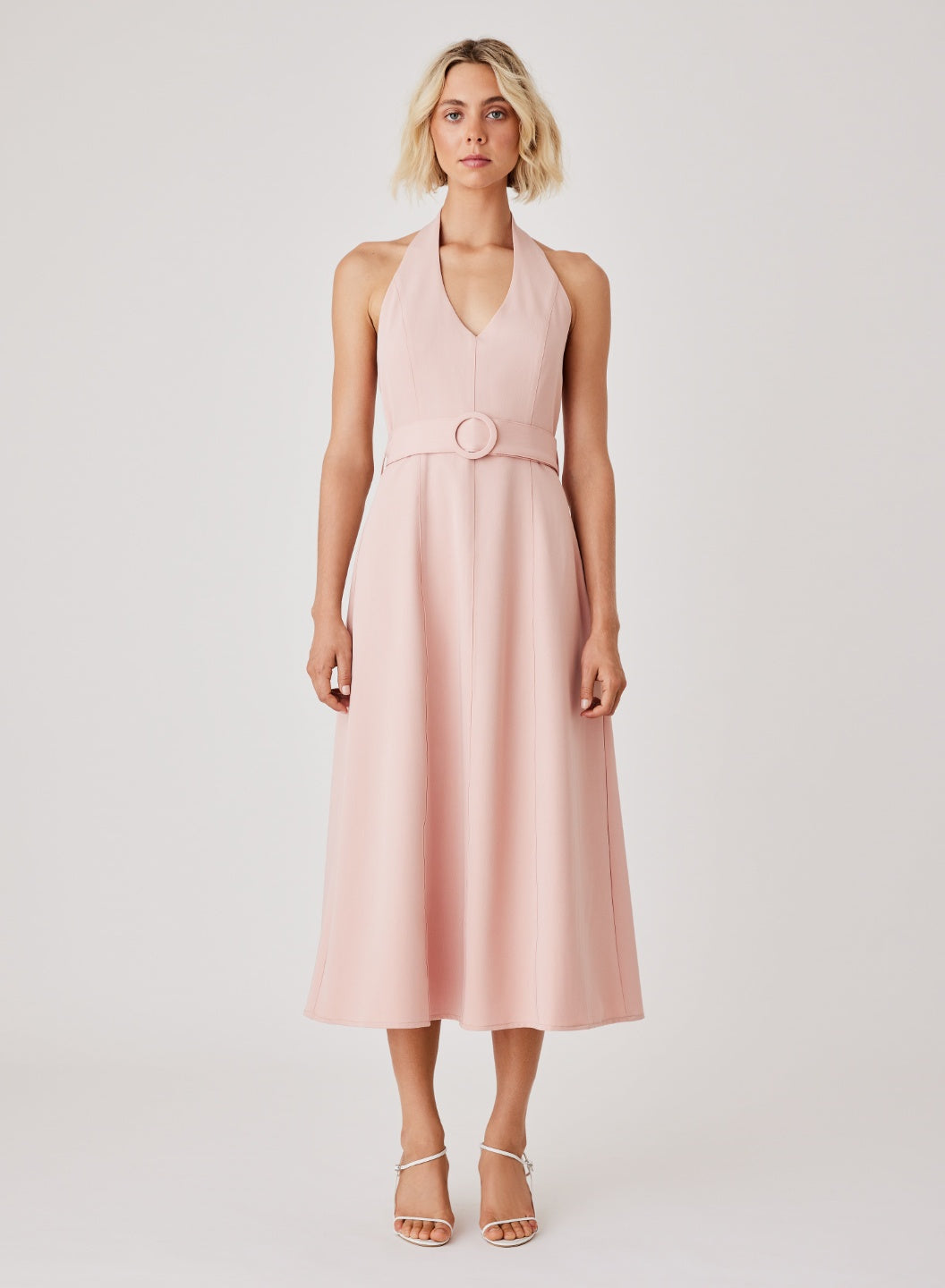 Esmaee Pier Halter Neck Dress