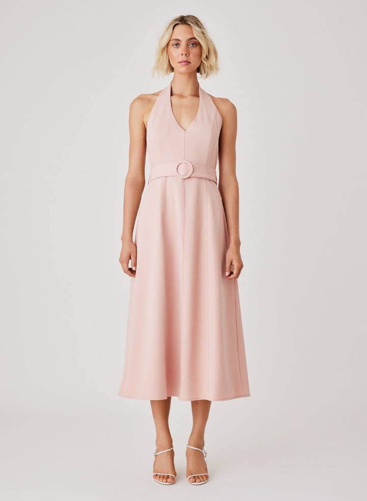 Esmaee Pier Halter Neck Dress