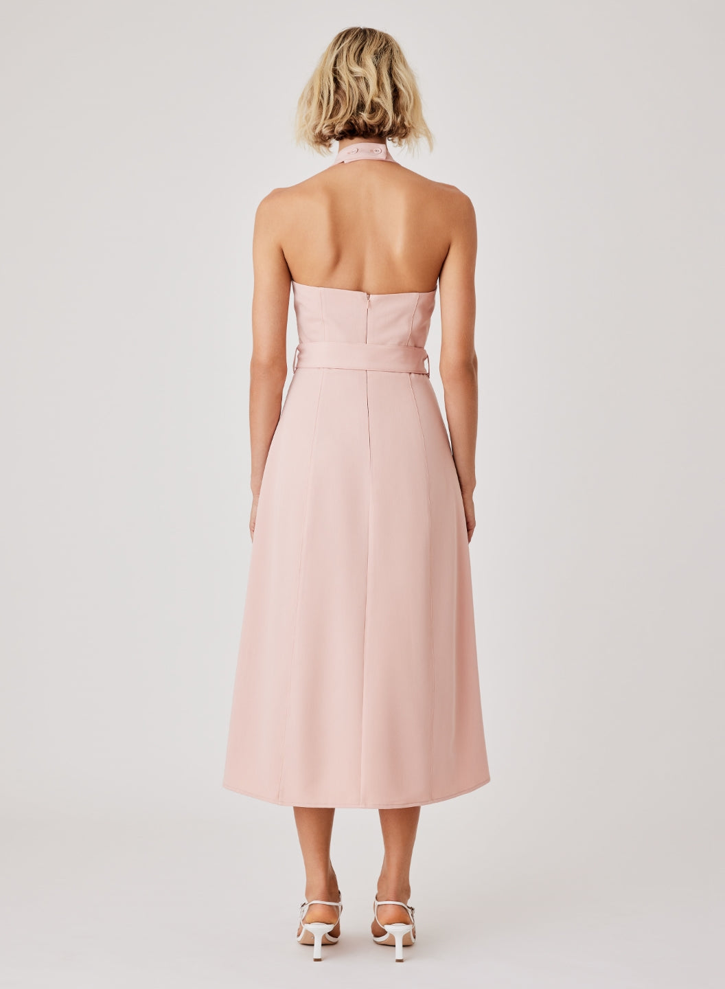 Esmaee Pier Halter Neck Dress