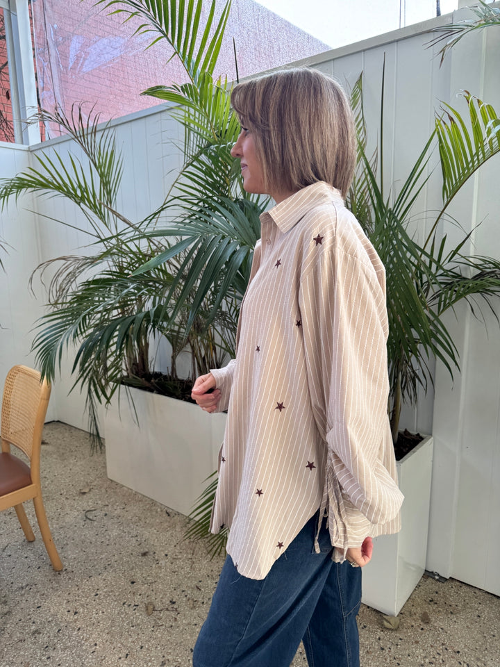 Billie Star Shirt Beige
