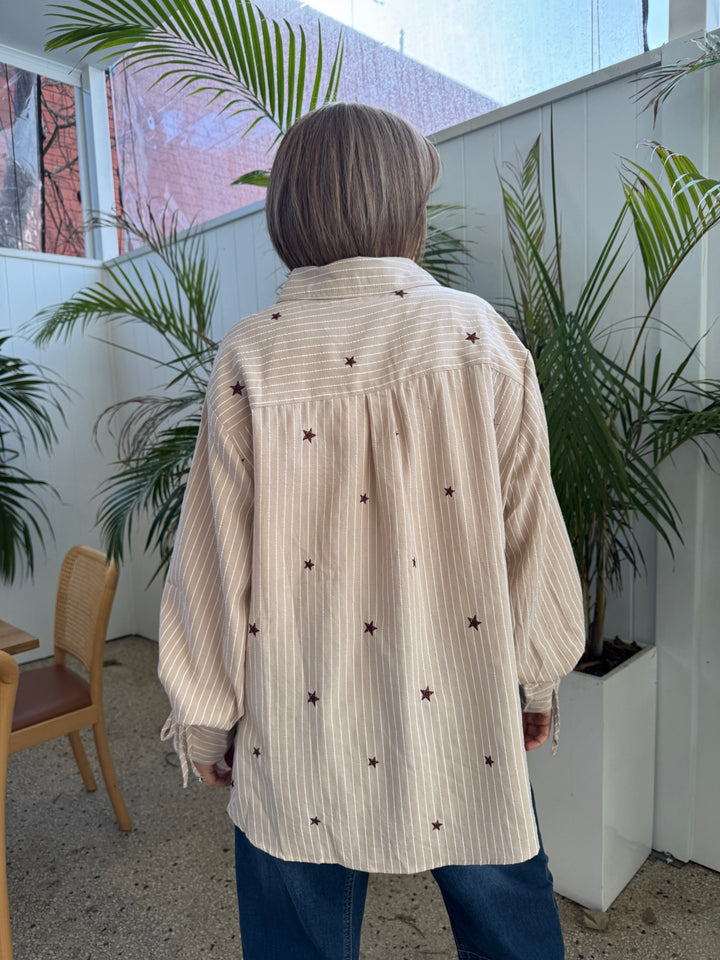Billie Star Shirt Beige
