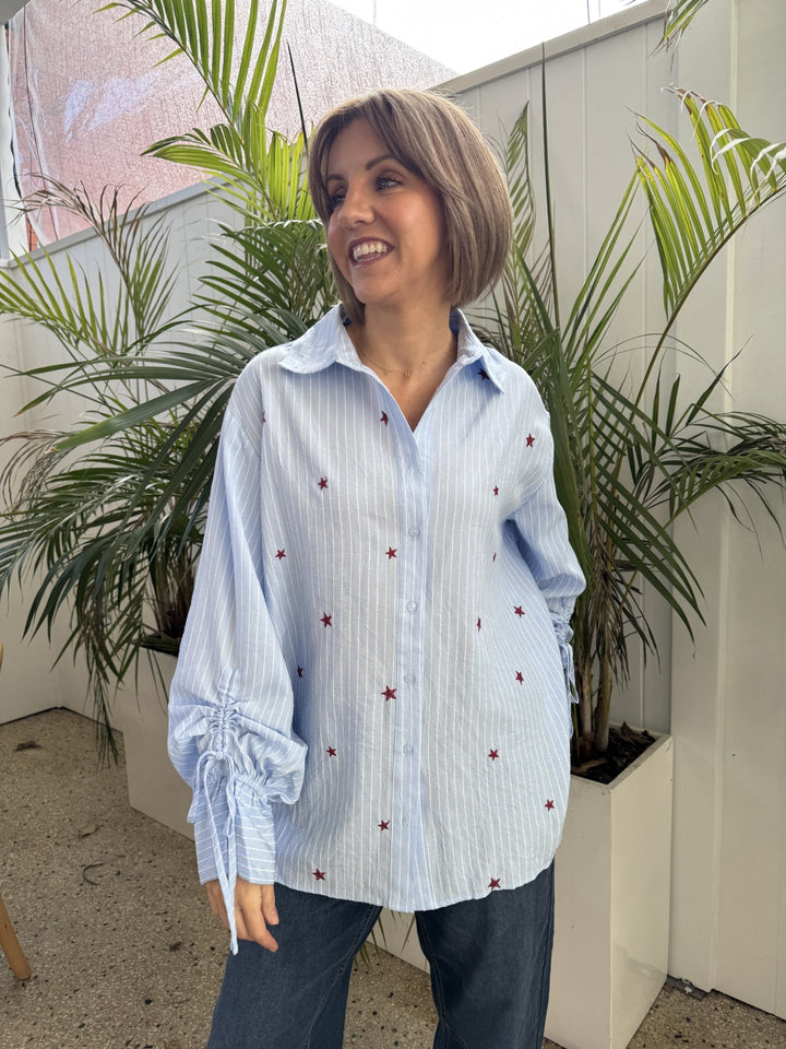 Billie Star Shirt Blue
