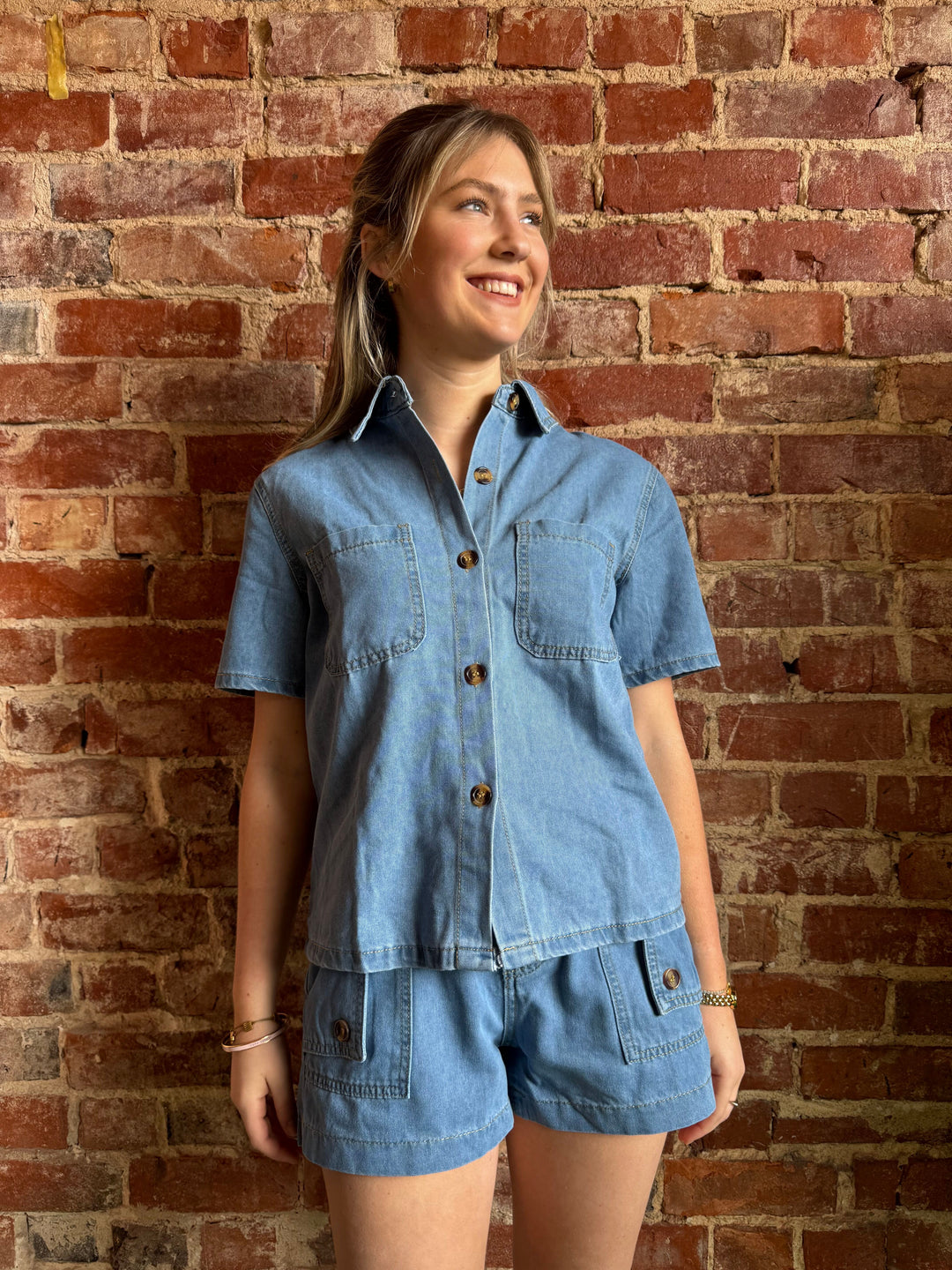 Booker Denim Short Set