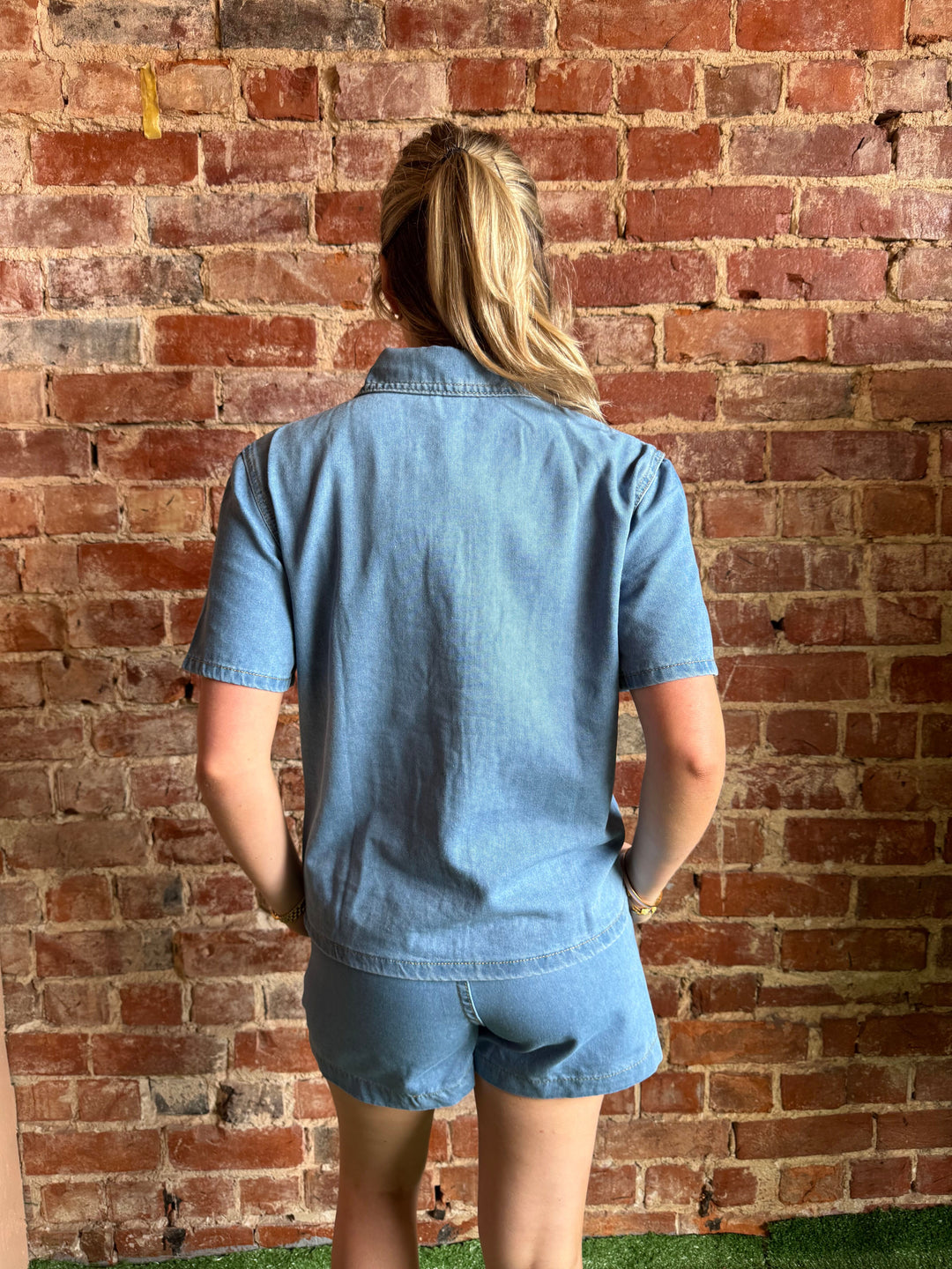 Booker Denim Short Set