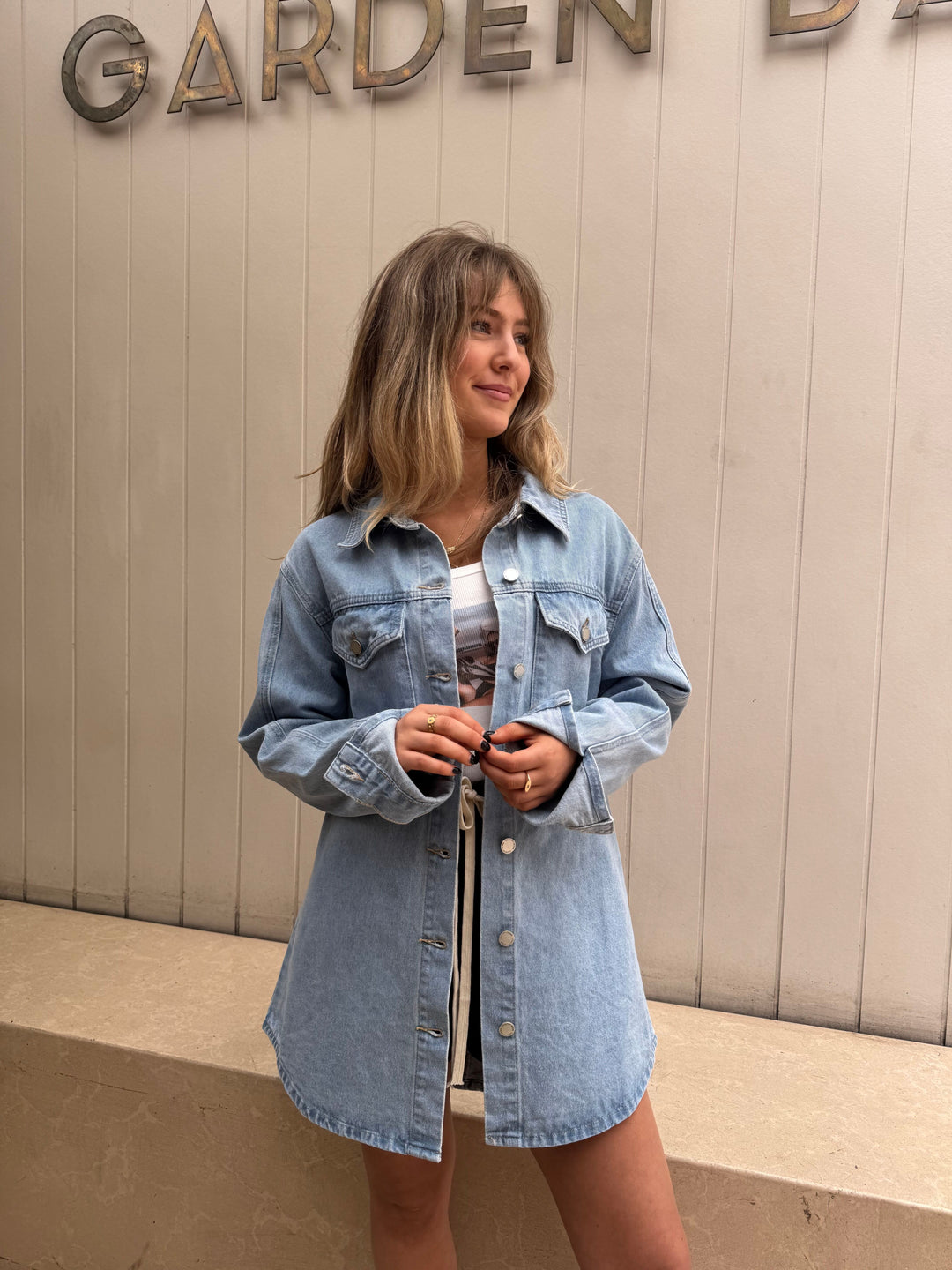 country denim Denim Shacket 