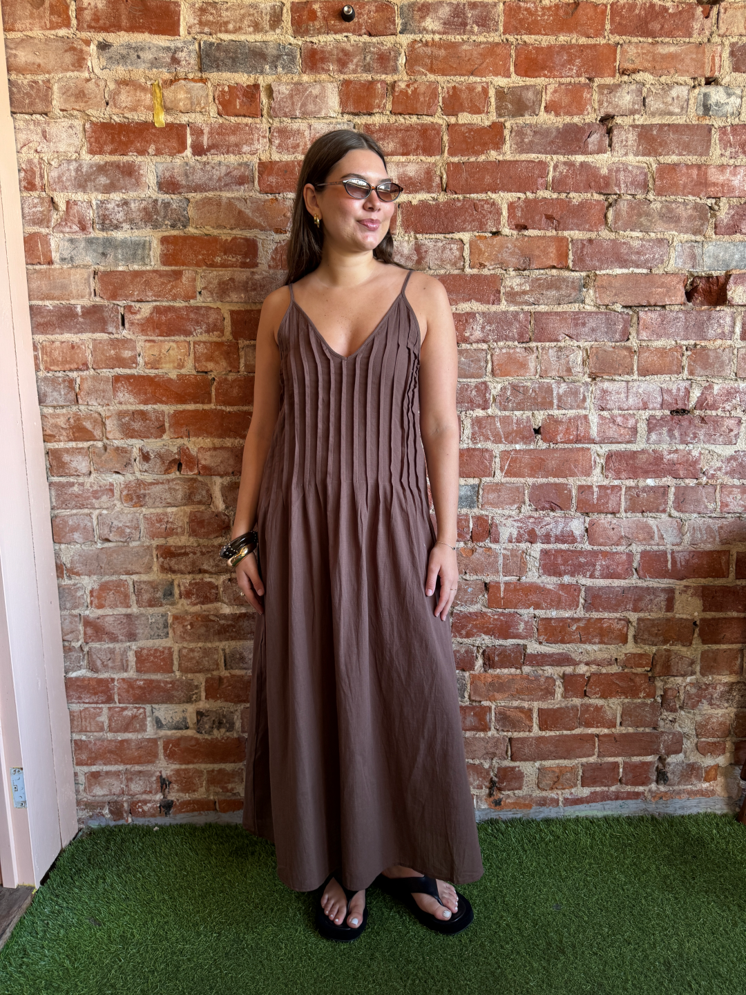 Bowman Maxi Dress from By Frankie in choc