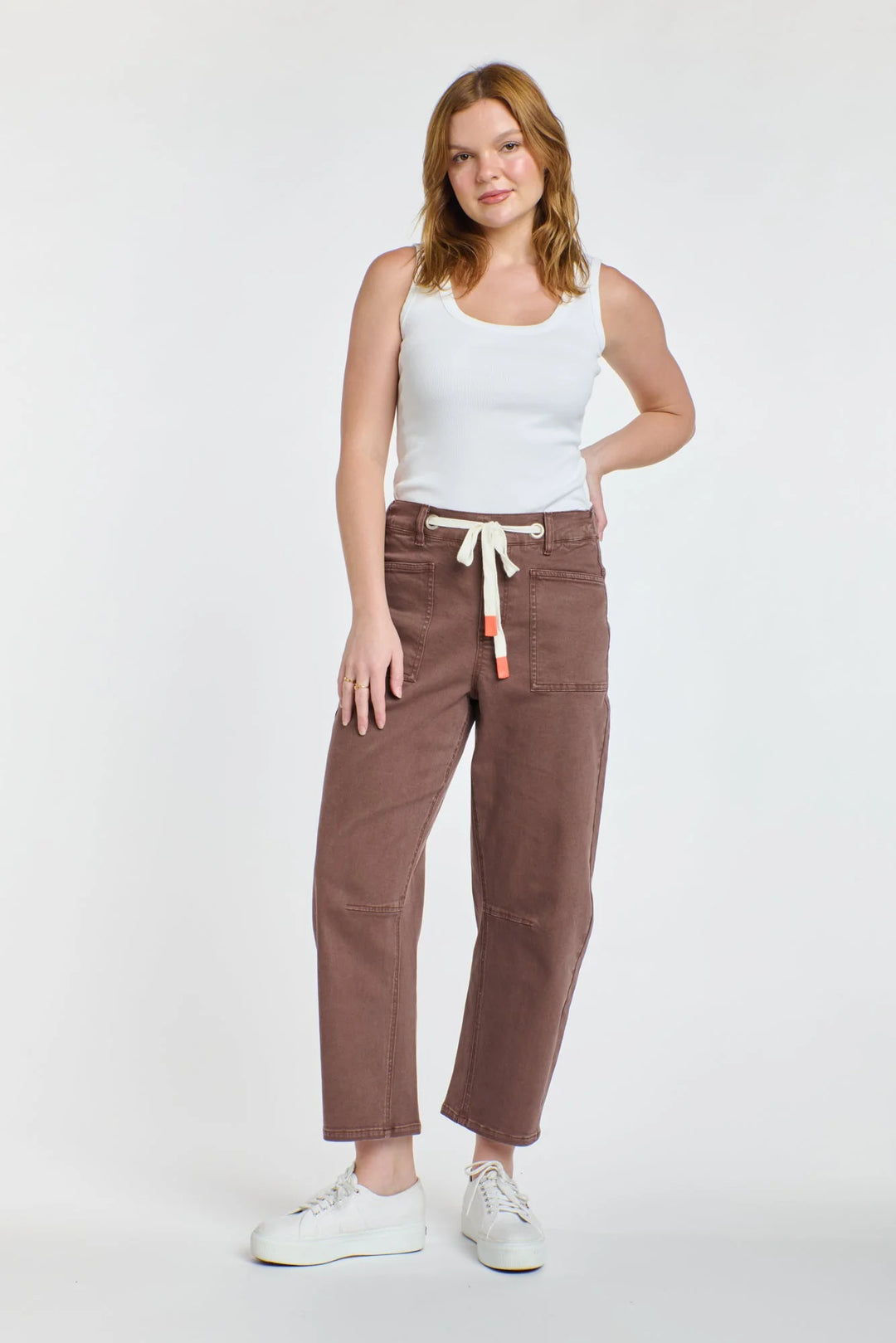 Carter Barrel Jean / Chocolate * PRE ORDER