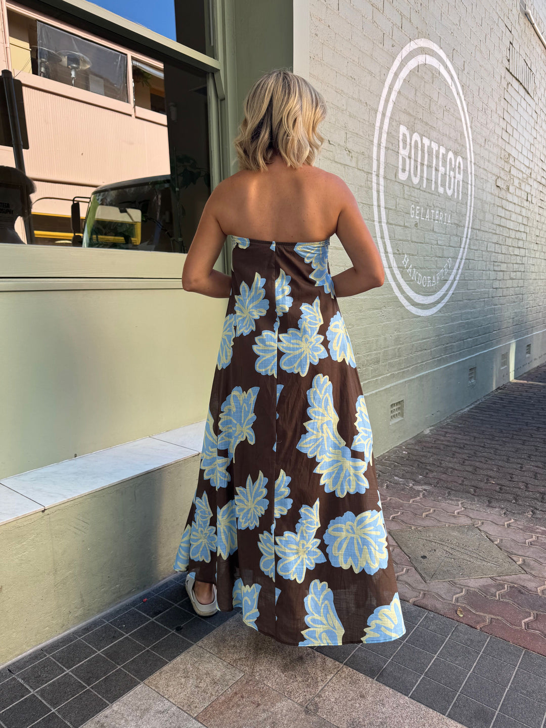 Choc Floral Maxi Dress