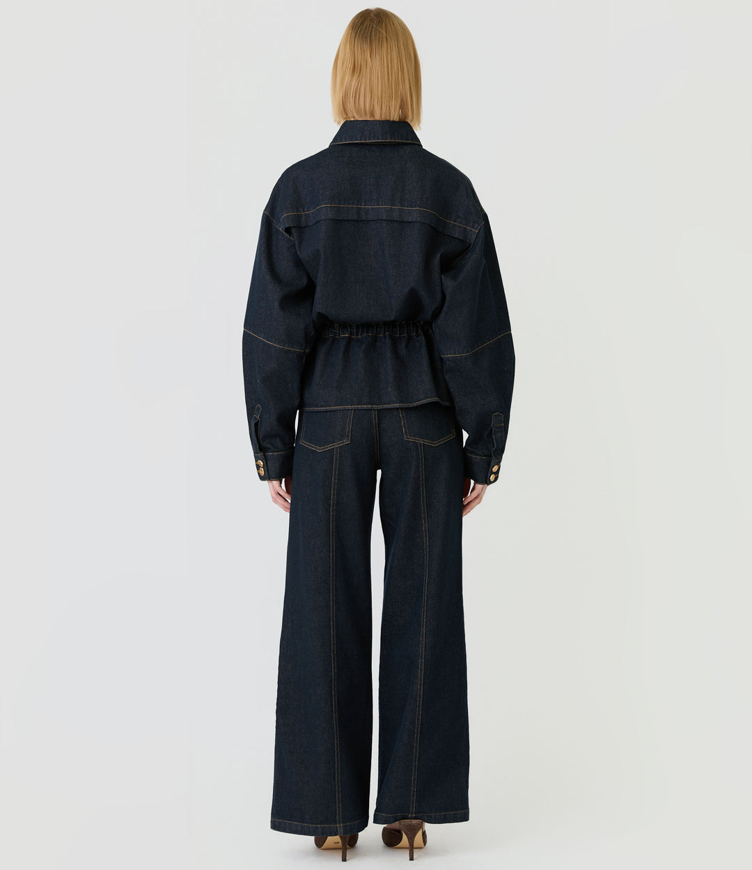 Esmaee Franca Denim Jacket back detail