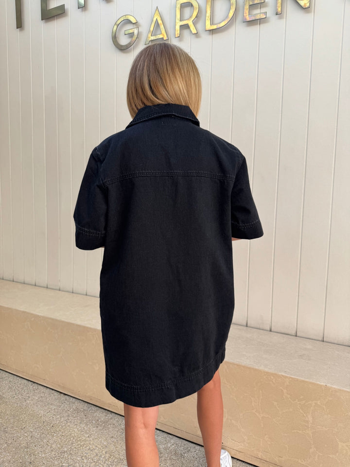Woodstock Black Denim Dress