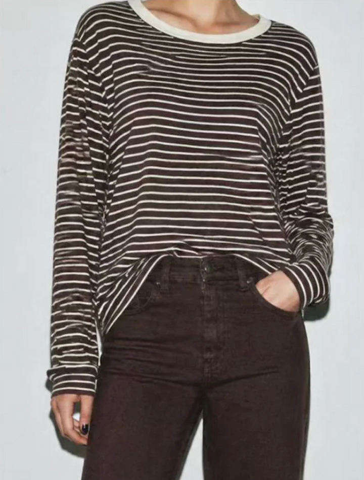 Lucy Long Sleeve Stripe Top
