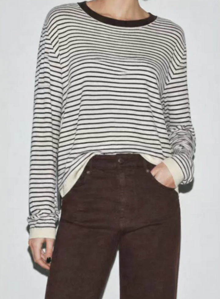 Lucy Long Sleeve Stripe Top