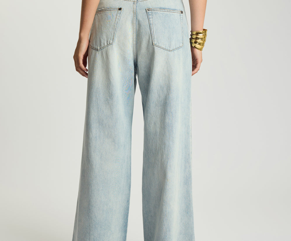 one teaspoon Love Machine Wide Leg Jeans back detail