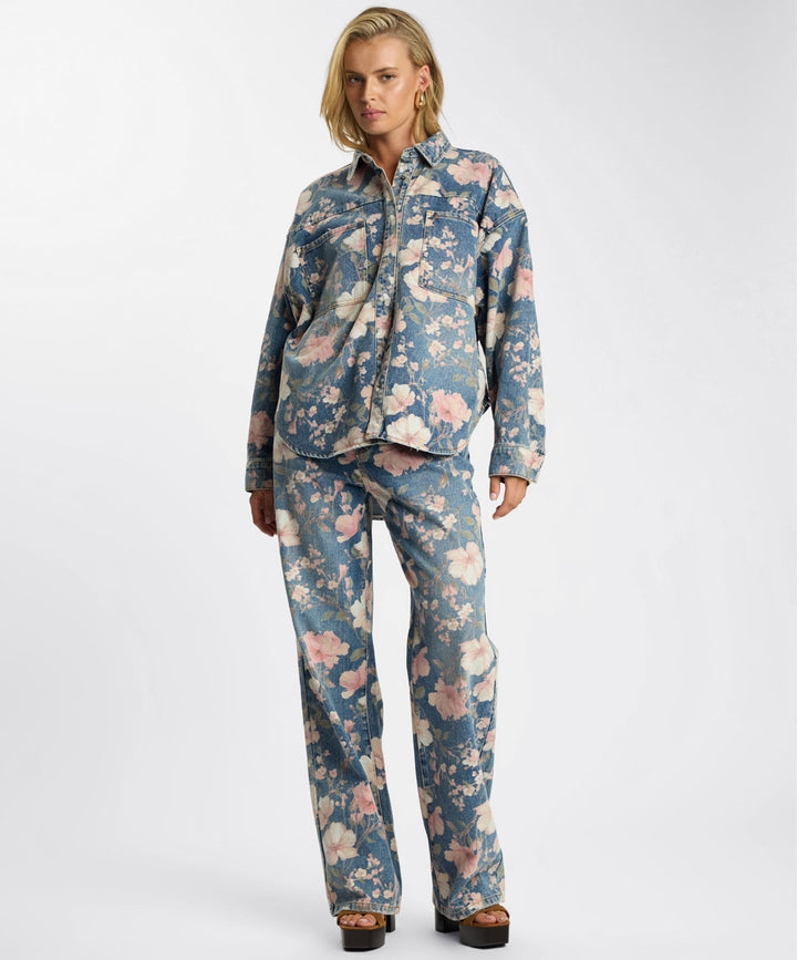 Lovelorn Bloom Denim Jeans one teaspoon