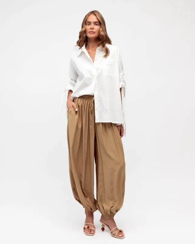 Margot Poplin Shirt from Ebby and I white