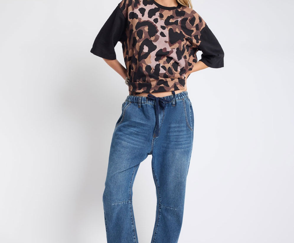 Outcast Drop Crotch Harem Denim Jeans
