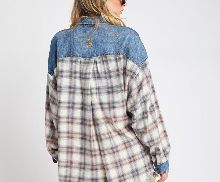 Oversized Flannel Shirt by One Teaspoon back detail