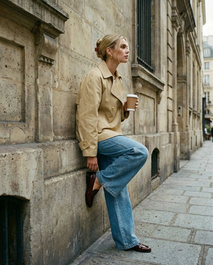 Moira Cropped Trench