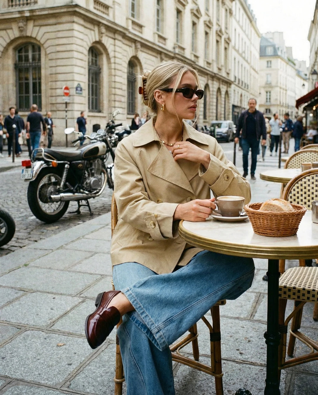 Moira Cropped Trench
