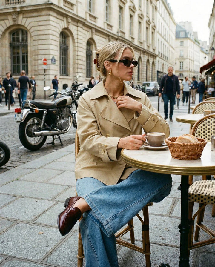 Moira Cropped Trench