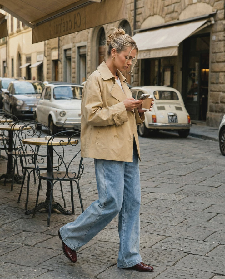 Moira Cropped Trench