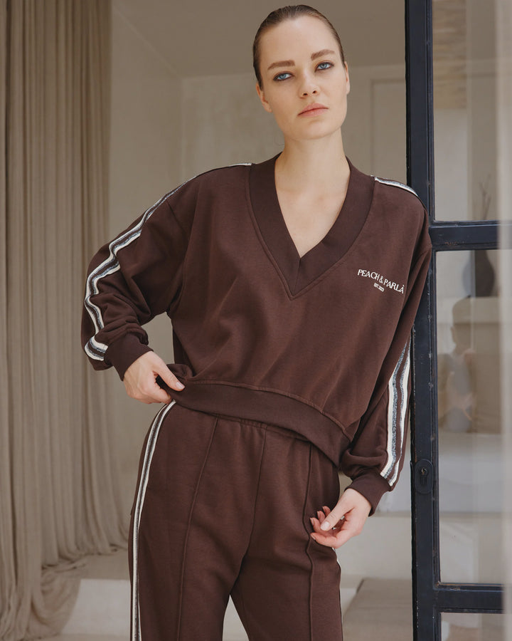 Peach and Parla sweater
