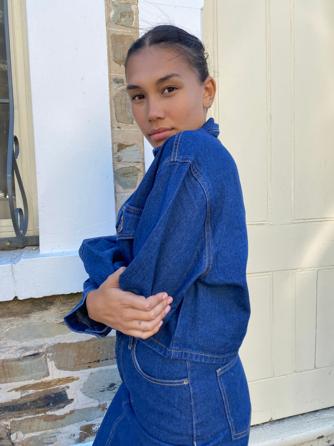 Cropped Denim Jacket from Paper Heart