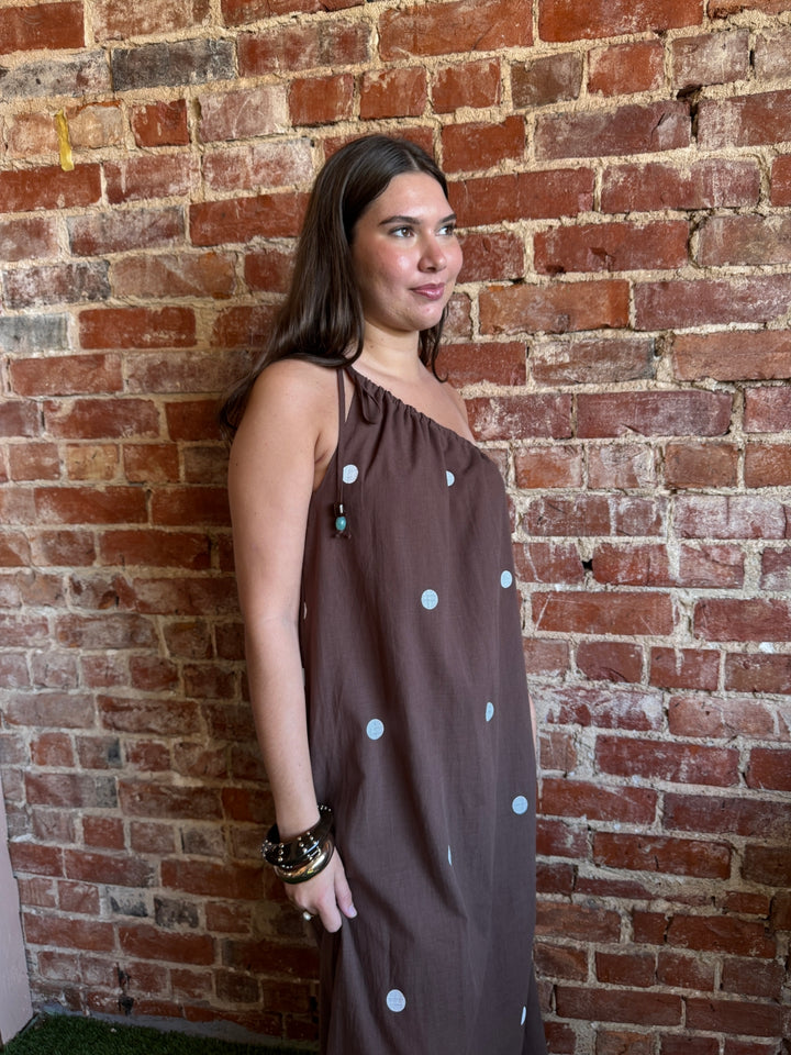Polka Dot Shoulder Dress from By Frankie 