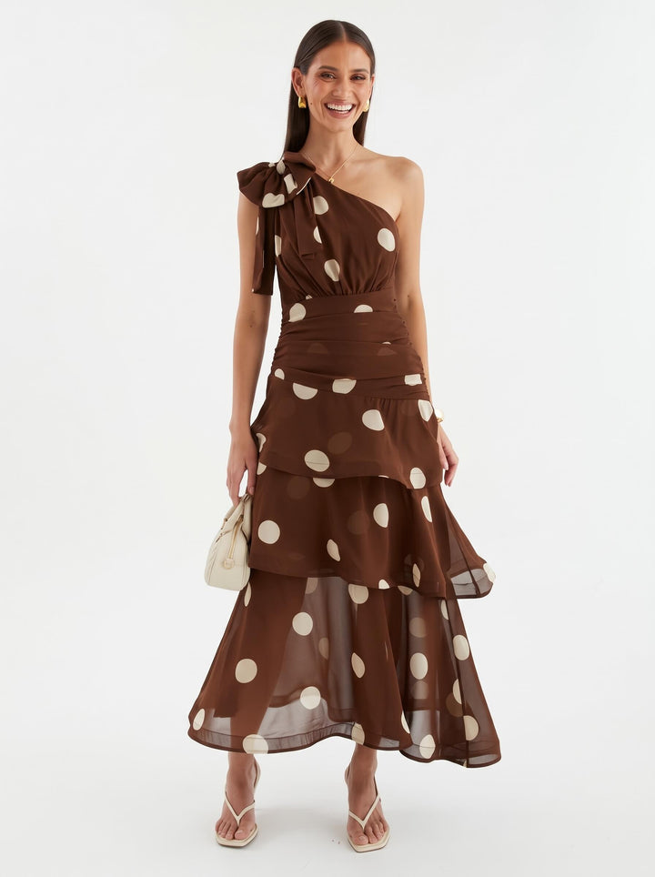 Diva Polkadot Maxi Dress