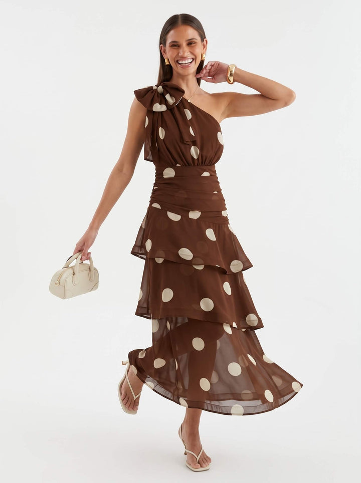 Diva Polkadot Maxi Dress