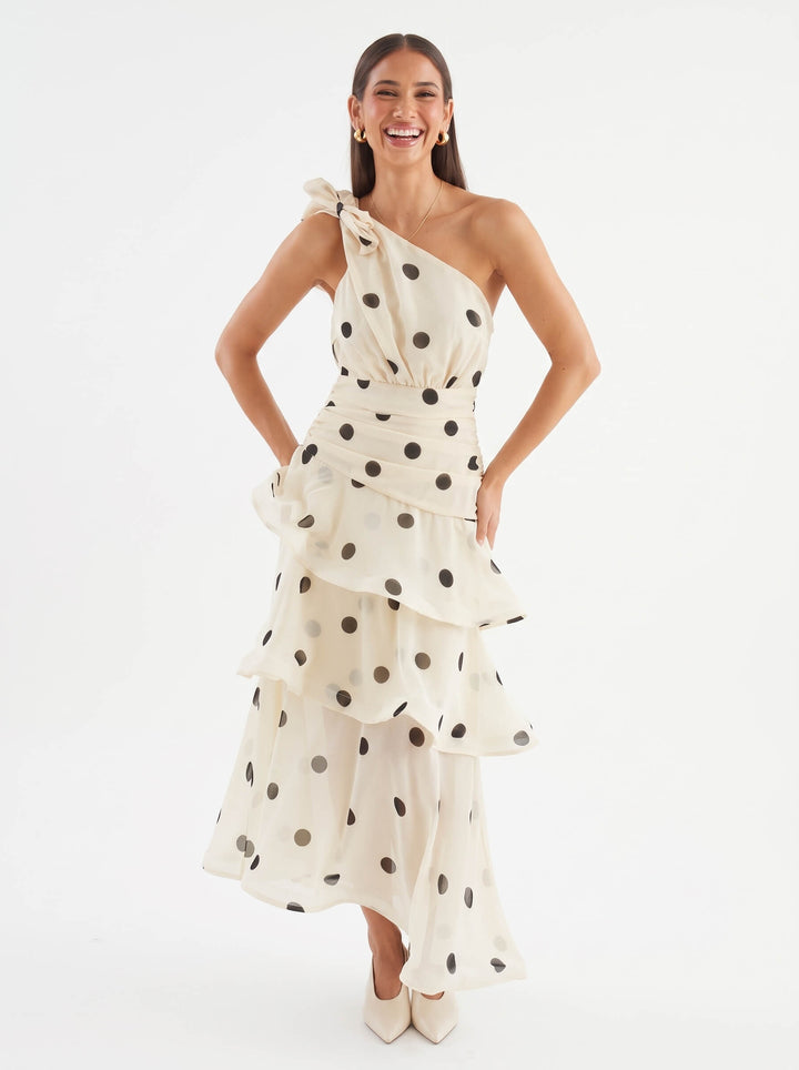 Diva Polkadot Maxi Dress