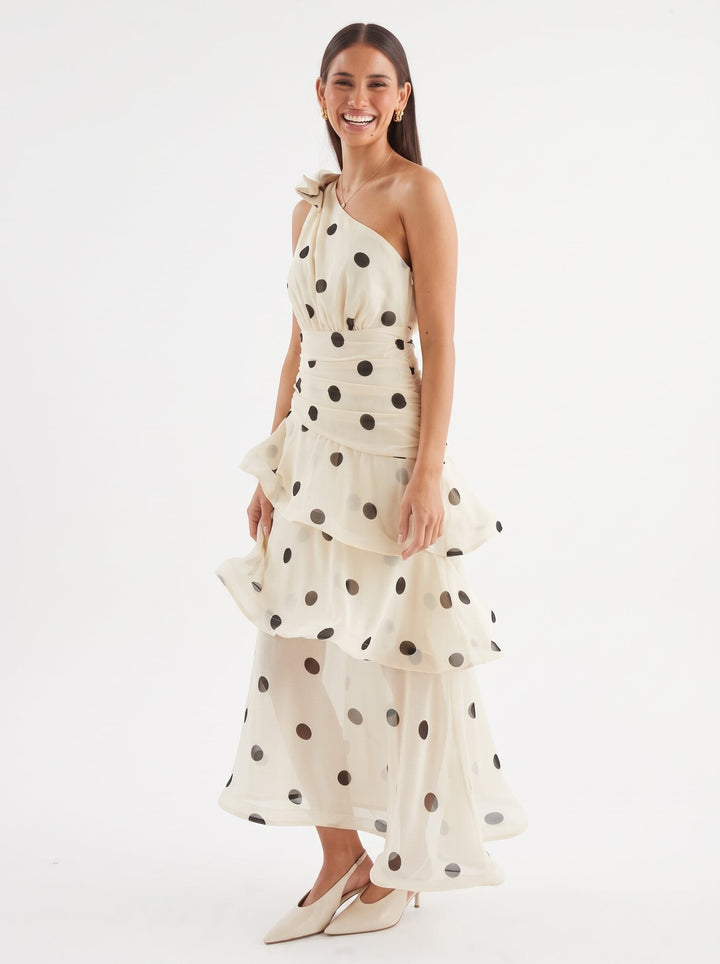 Diva Polkadot Maxi Dress