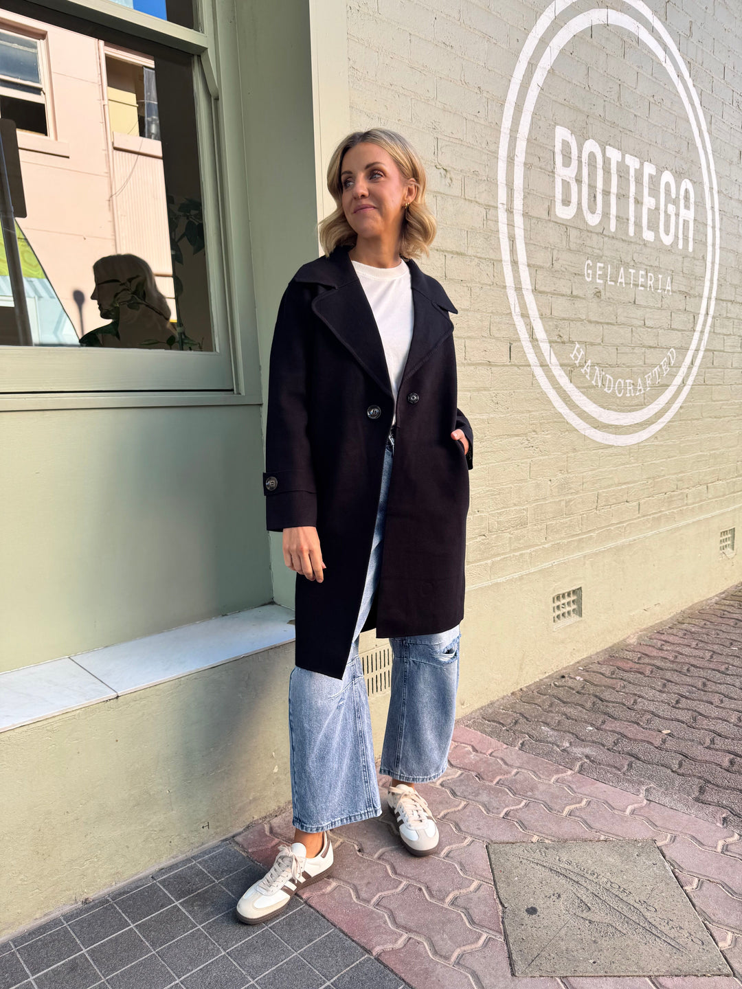 Bridget Knit Coat - Black