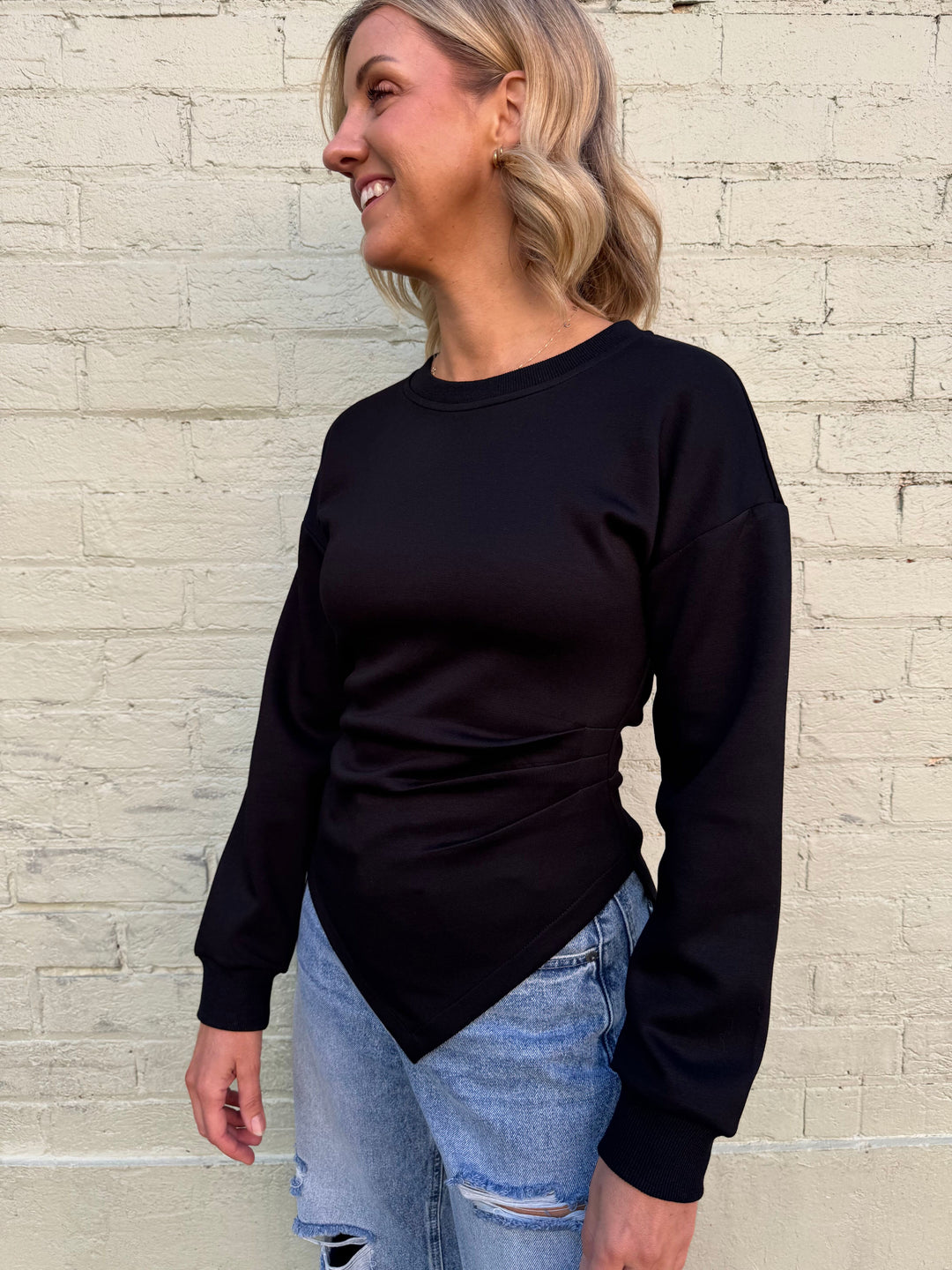 Asymmetric Jersey Top