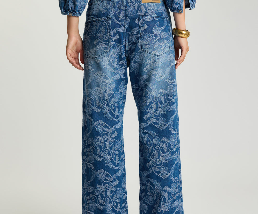 Soaring Free Drawstring Jeans one teaspoon back detail